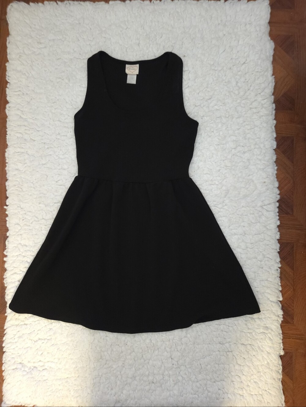 Self Esteem Black Sleeveless Scoop-Neck Mini Dress